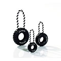 Boomer Rubber Wheels with Hand Loop - 15cm