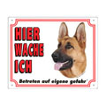 FREE Dog Warning Sign, German Shepherd