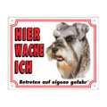 FREE Dog Warning Sign, Schnauzer