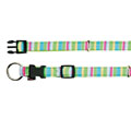 Impression Halsband Stripes Neongrün (35-55 cm)